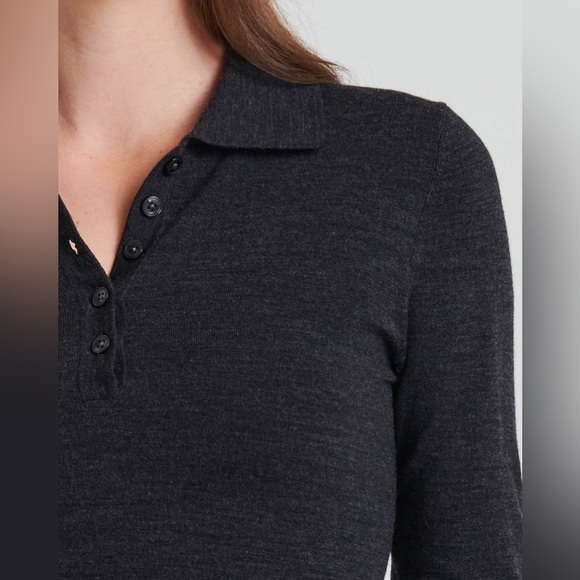 Polo Jean Co Wool Long Sleeve Classic Polo - Picture 8 of 8